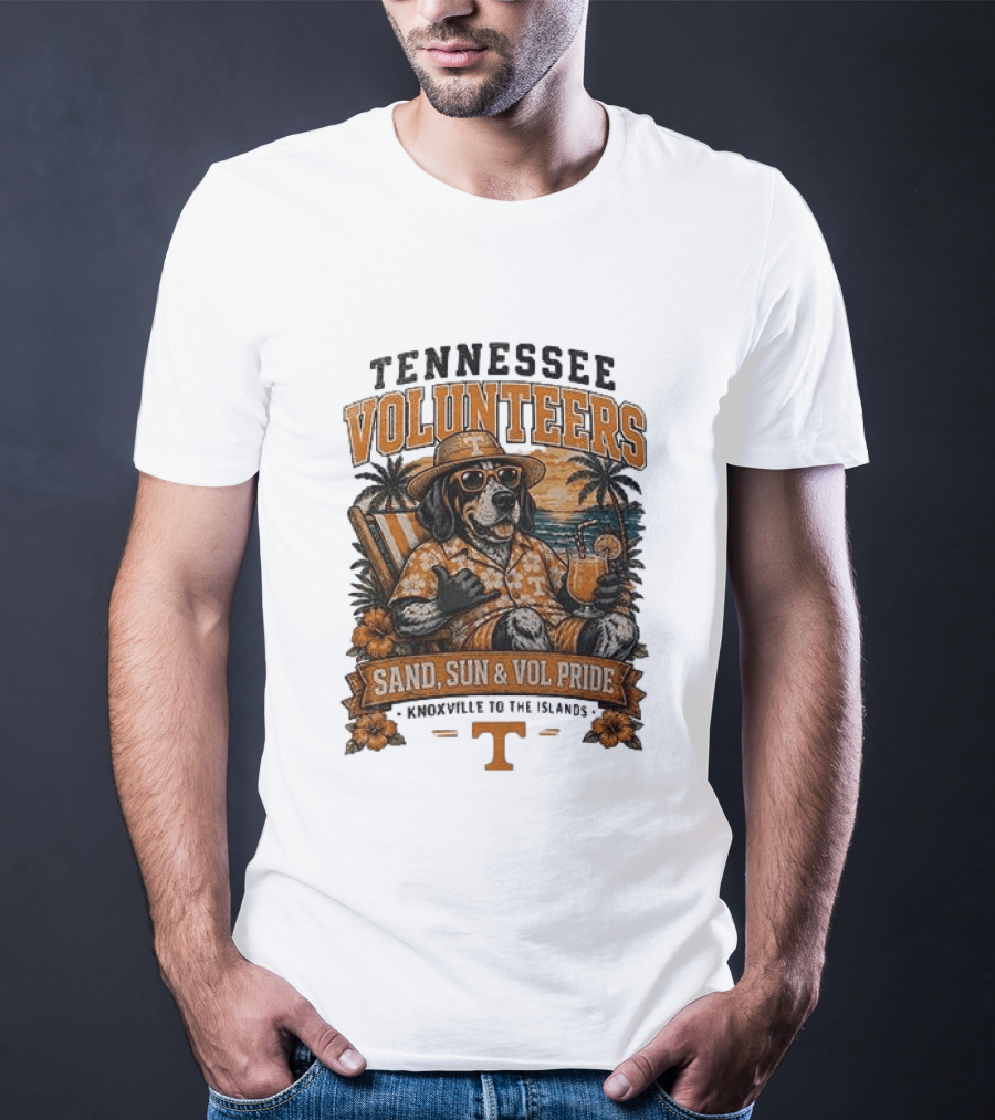 Tennessee Volunteers Sand Sun Knoxville To The Islands Vol Pride T-Shirt
