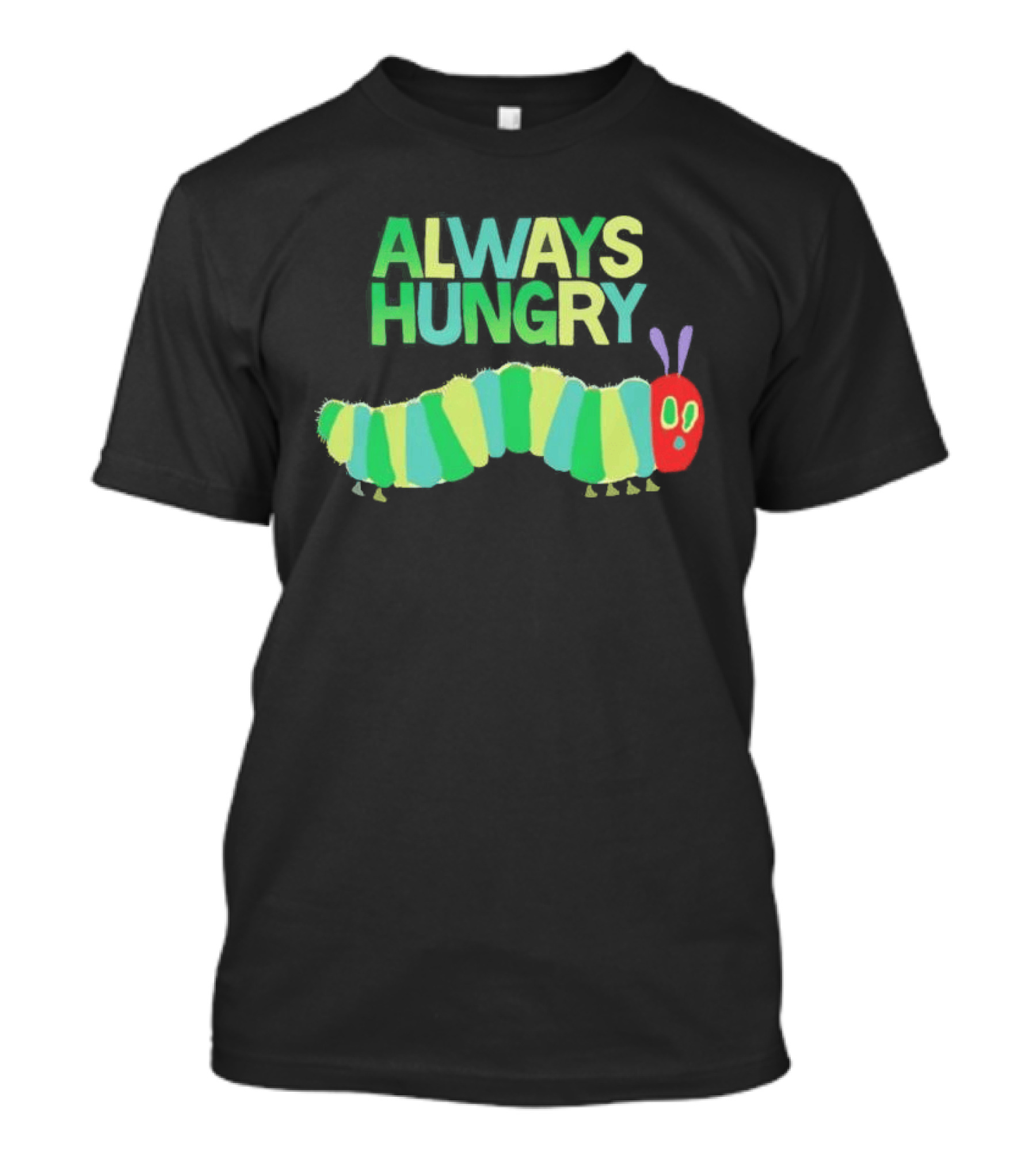 Always Hungry Caterpillar Colorful Striped Insect T-Shirt