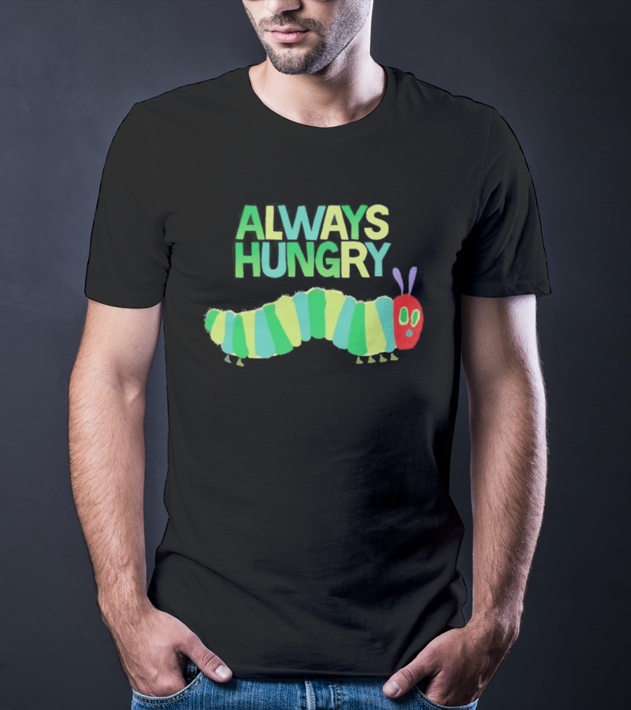 Always Hungry Caterpillar Colorful Striped Insect T-Shirt