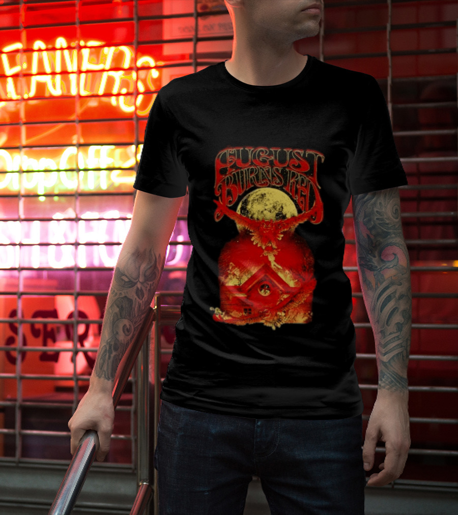 August Burns Red Owl Moon Metalcore Band Rustic Redhouse Scene T-Shirt