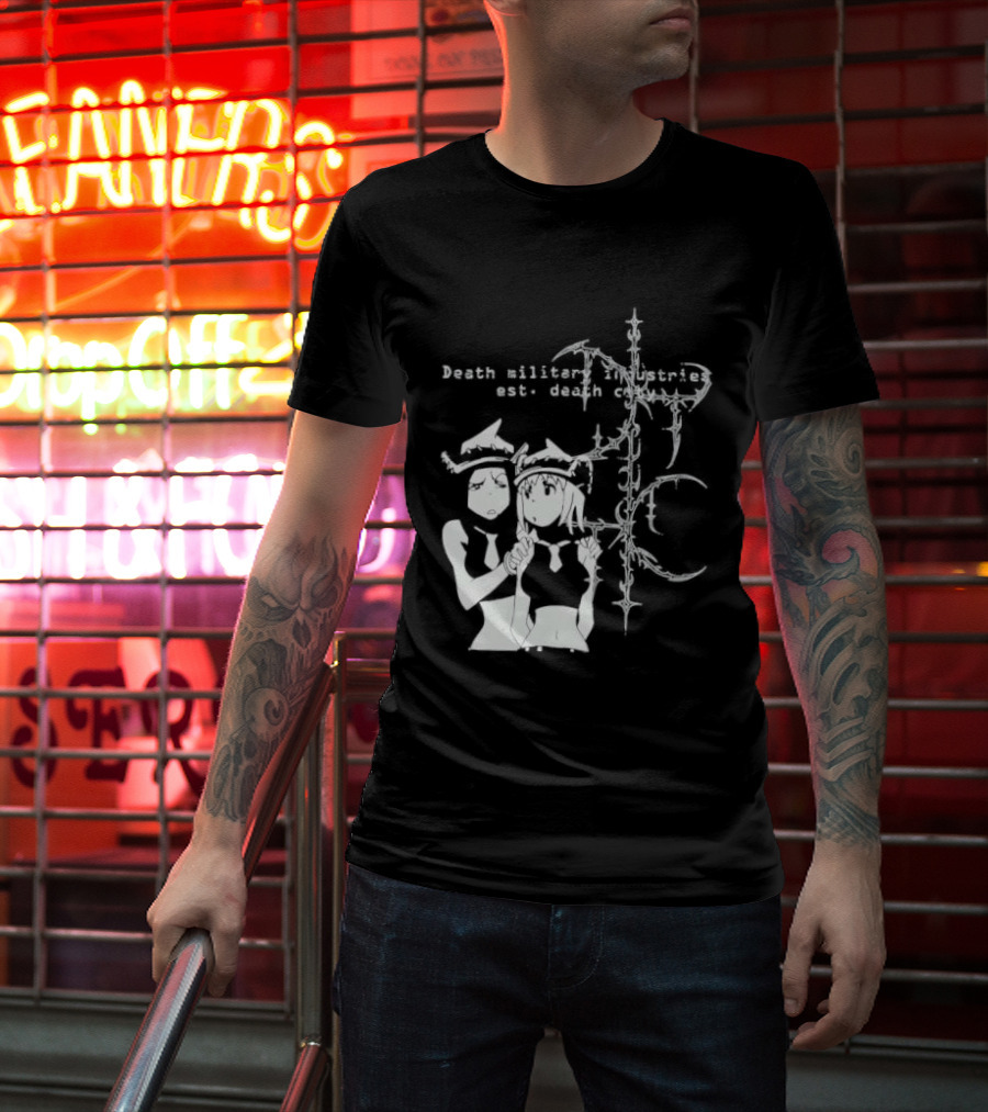 Death Military Industries Est Death City Anime Manga Cross T-Shirt