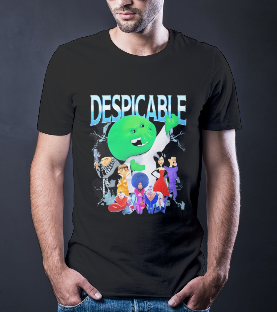 Despicable Me Featuring Gru Green Villain Group Villains T-Shirt