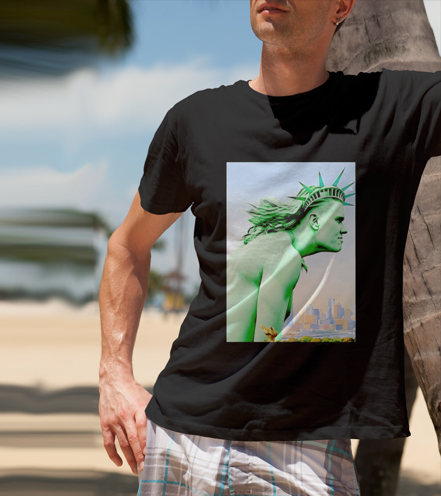 Erling Haaland Liberty Statue Meme T-Shirt