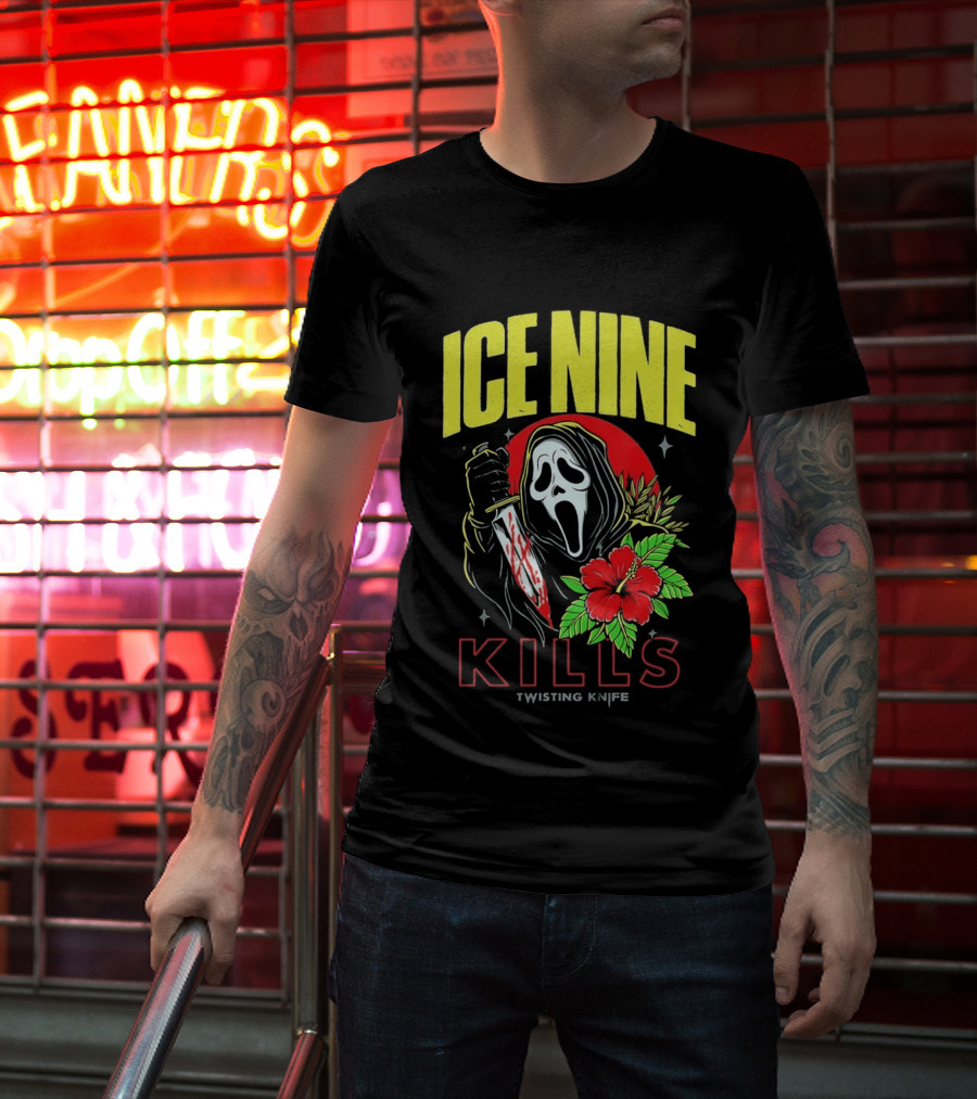 Ice Nine Kills Ghostface Twisting Knife Aloha Sidney Summer Of Silence 2026 Collection T-Shirt