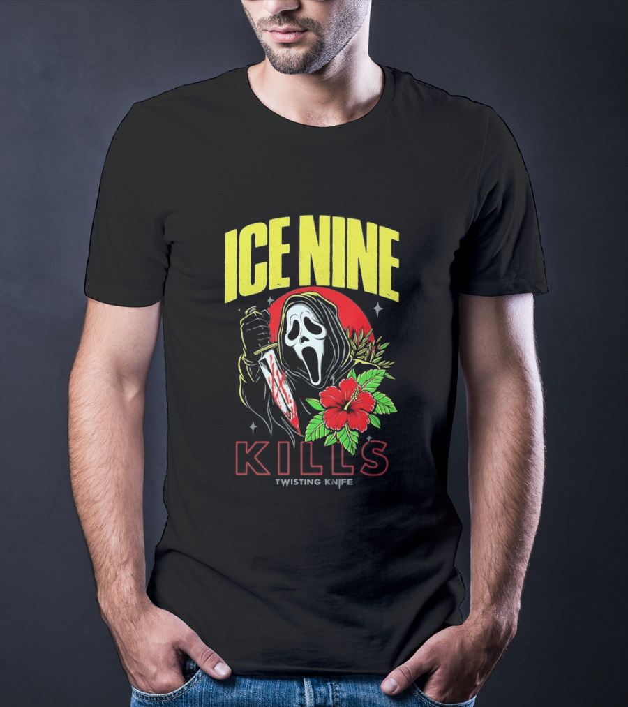 Ice Nine Kills Ghostface Twisting Knife Aloha Sidney Summer Of Silence 2026 Collection T-Shirt