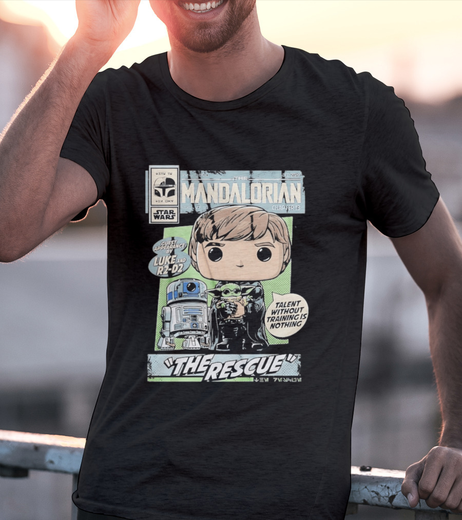 The Mandalorian Chapter 13 Guest Appearance By Luke And R2 D2 The Rescue Talent Without Training T-Shirt
