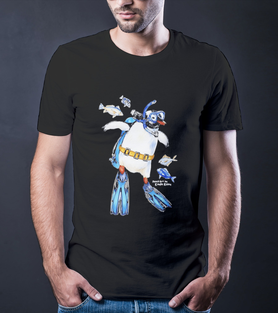 Penguin Snorkeling Underwater Adventure By Gonçalo Barriga T-Shirt