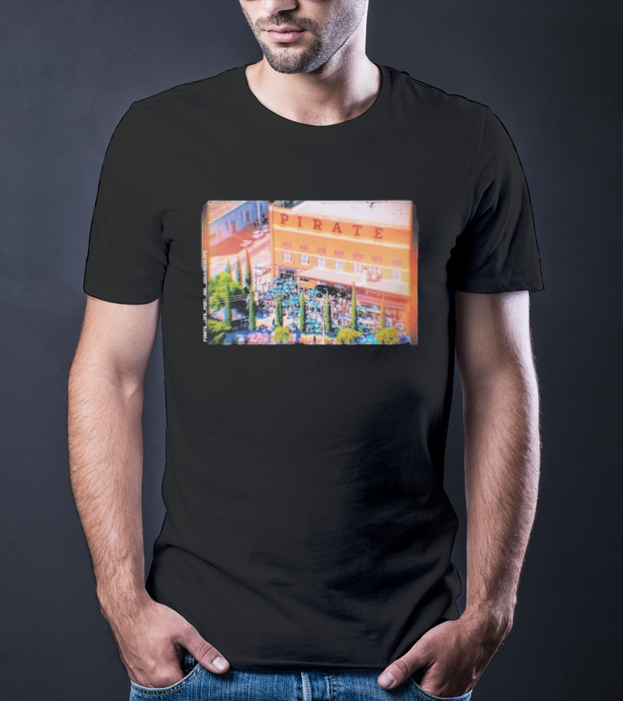 Pirate Life Brewery Port Adelaide Scene With Building And Crowd T-Shirt