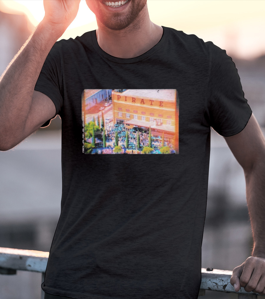 Pirate Life Brewery Port Adelaide Scene With Building And Crowd T-Shirt