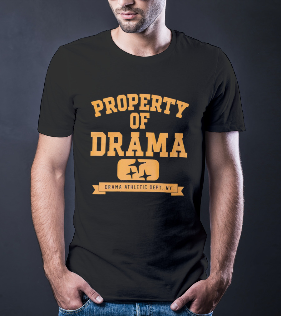 Property Of Drama Athletic Dept NY Vintage Style Sports T-Shirt