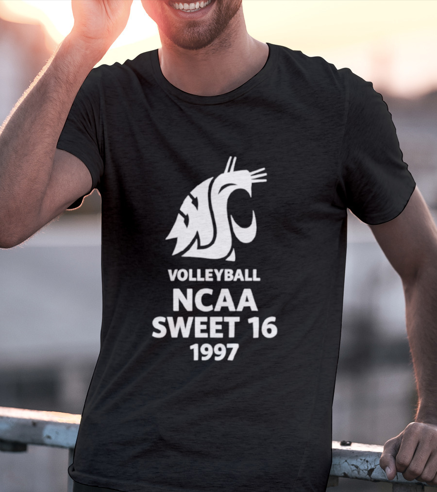 Washington State University Volleyball NCAA Sweet 16 1997 T-Shirt