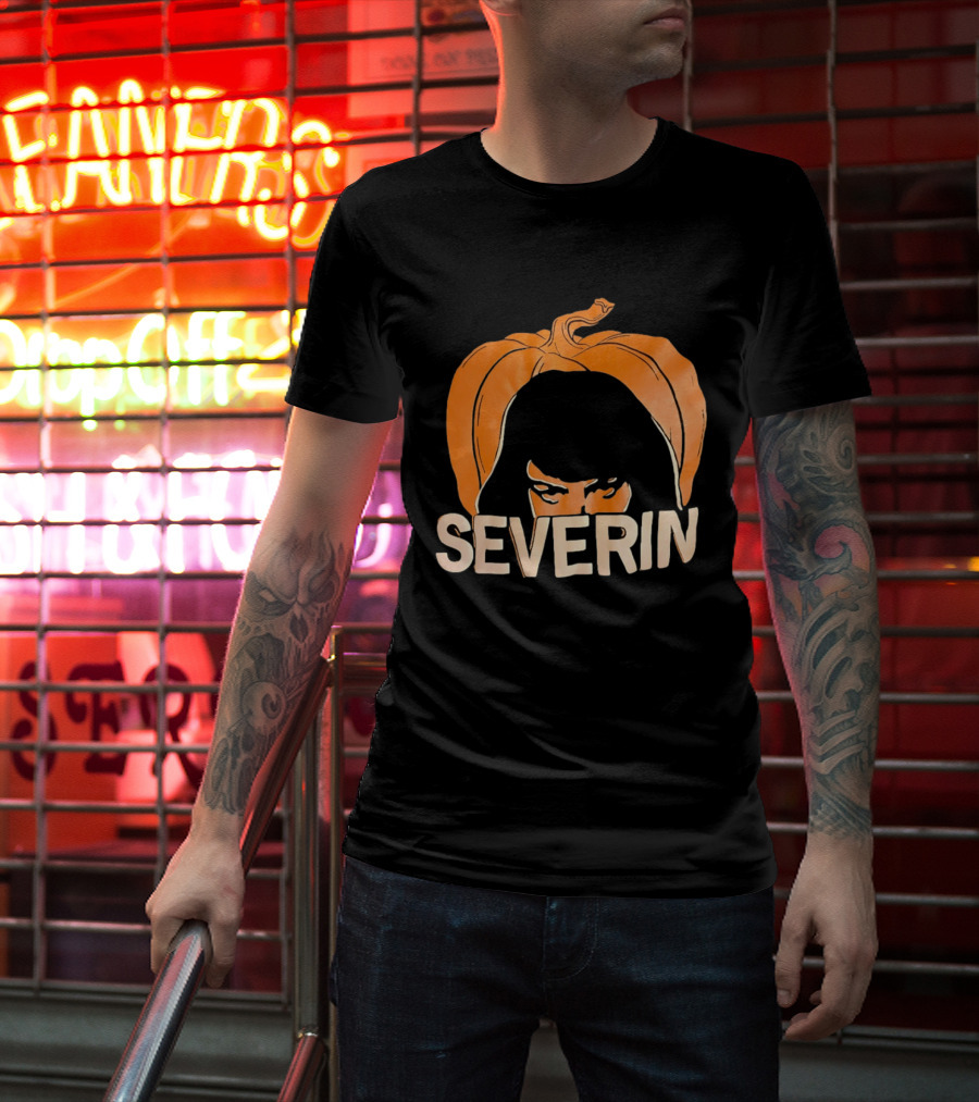 Severin Pumpkin Halloween Horror Mask T-Shirt