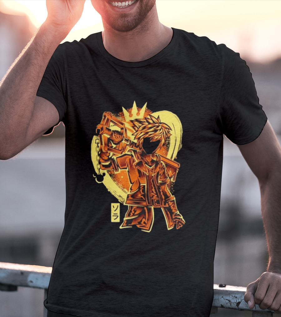 Sora Kingdom Hearts Keyblade Japanese T-Shirt