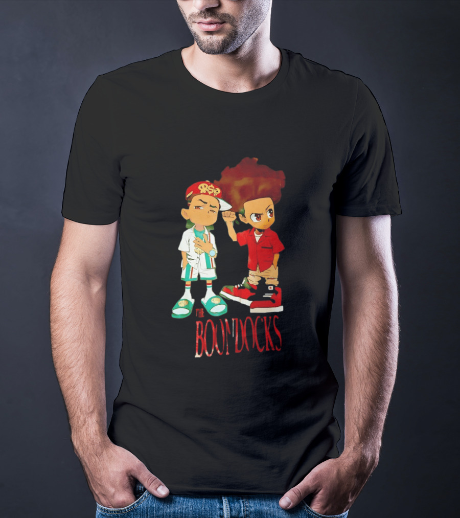 The Boondocks Riley And Huey Freeman Characters By Aaron McGruder T-Shirt