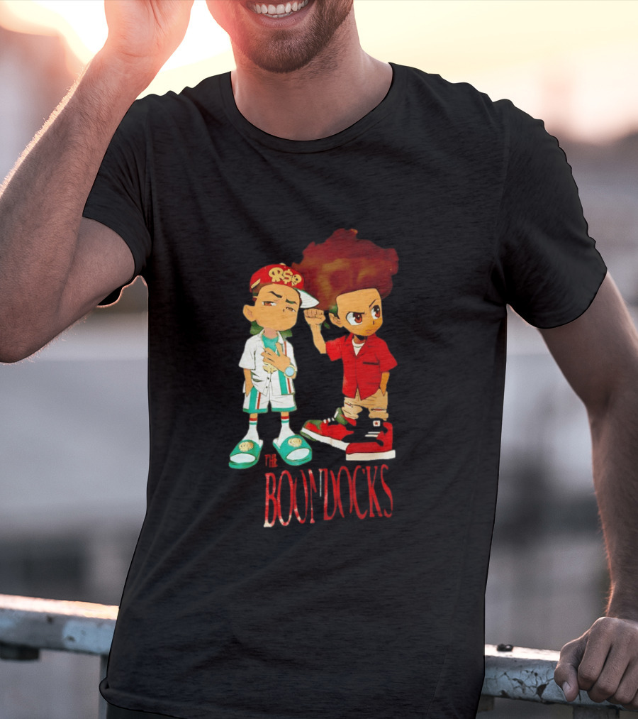 The Boondocks Riley And Huey Freeman Characters By Aaron McGruder T-Shirt