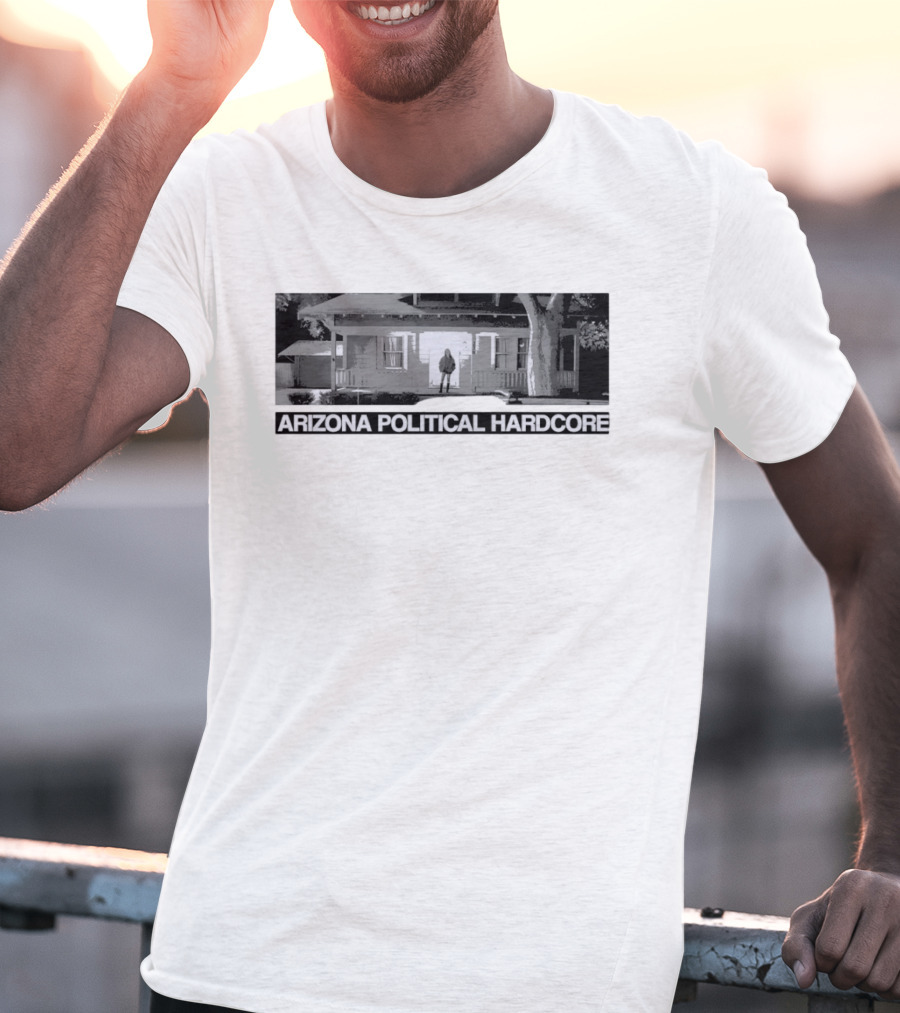 Arizona Political Hardcore House Black And White T-Shirt