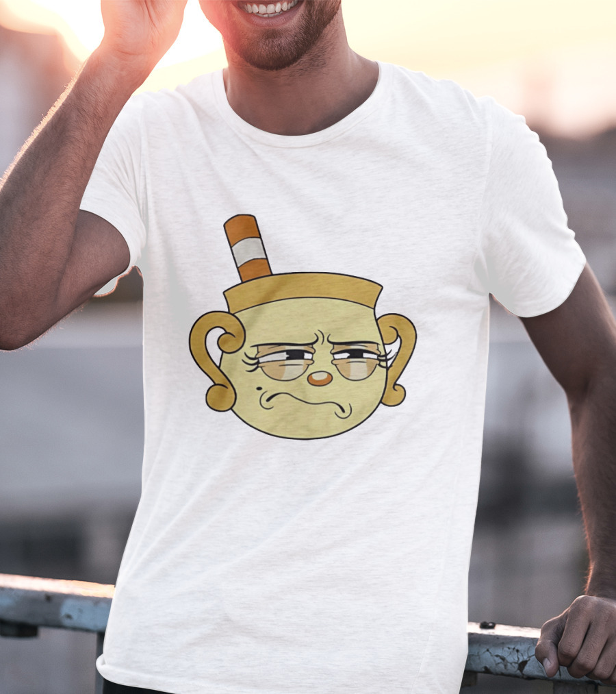 Cuphead Man Grumpy Face T-Shirt