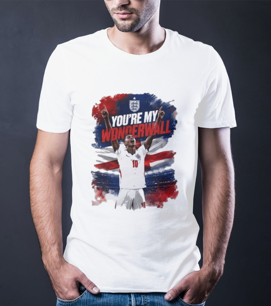Jude Bellingham England National Team You're My Wonderwall England Flag Football Star Celebration T-Shirt