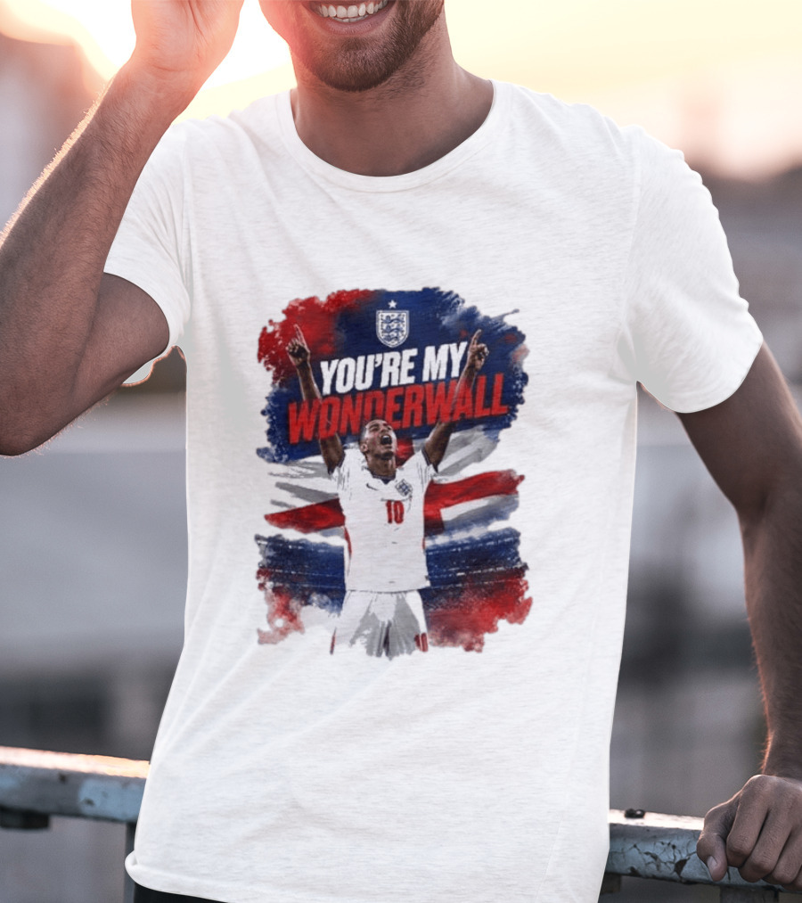 Jude Bellingham England National Team You're My Wonderwall England Flag Football Star Celebration T-Shirt
