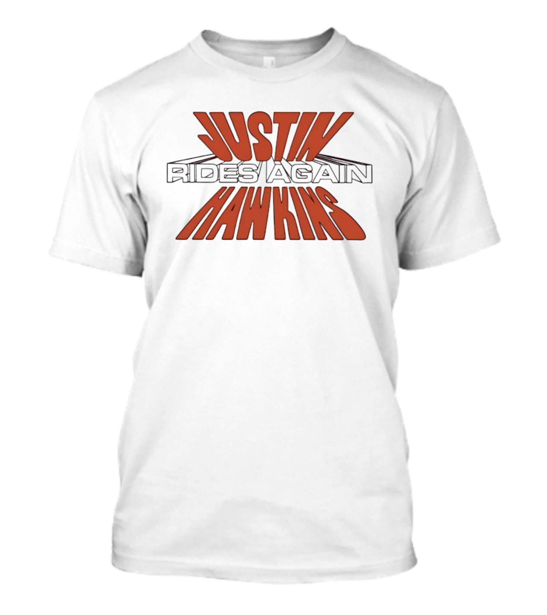 Justin Hawkins Rides Again Bold Red And Black T-Shirt