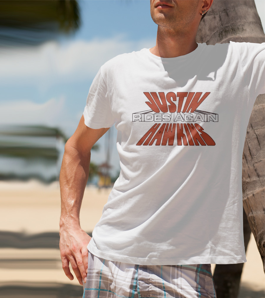 Justin Hawkins Rides Again Bold Red And Black T-Shirt