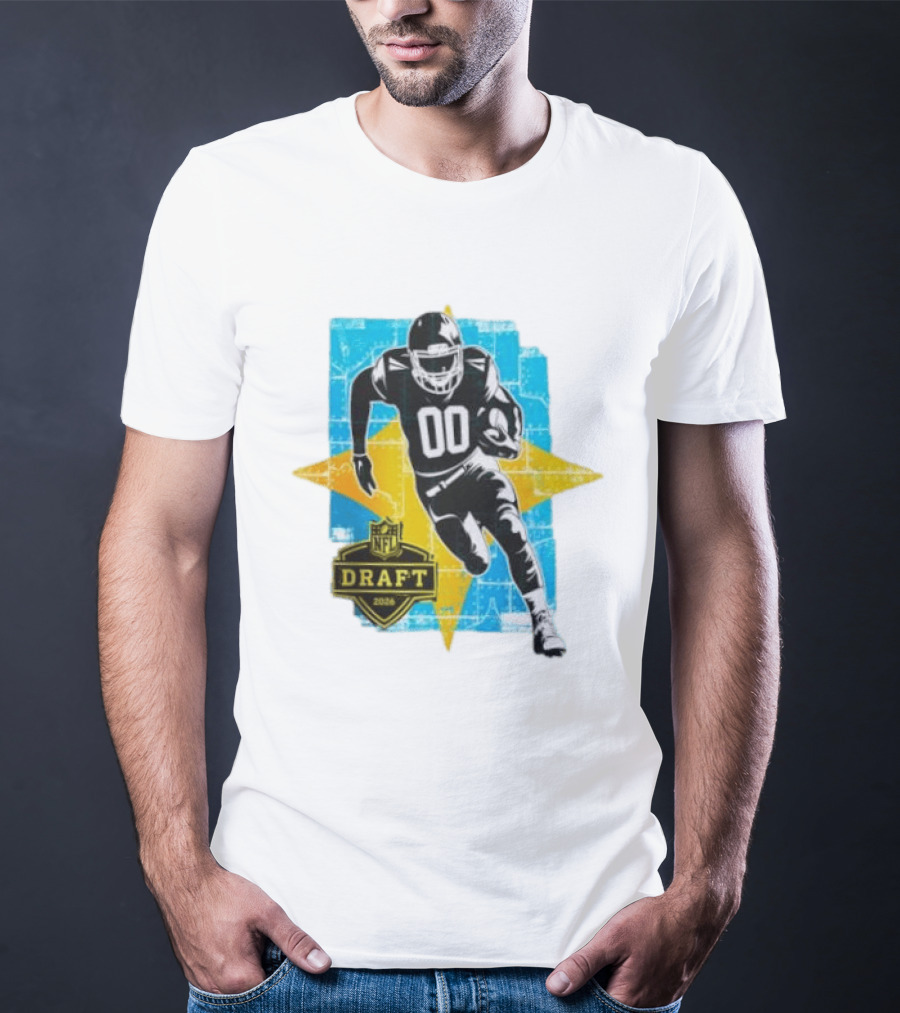 NFL Draft 2026 Football Player Jersey Number 00 T-Shirt