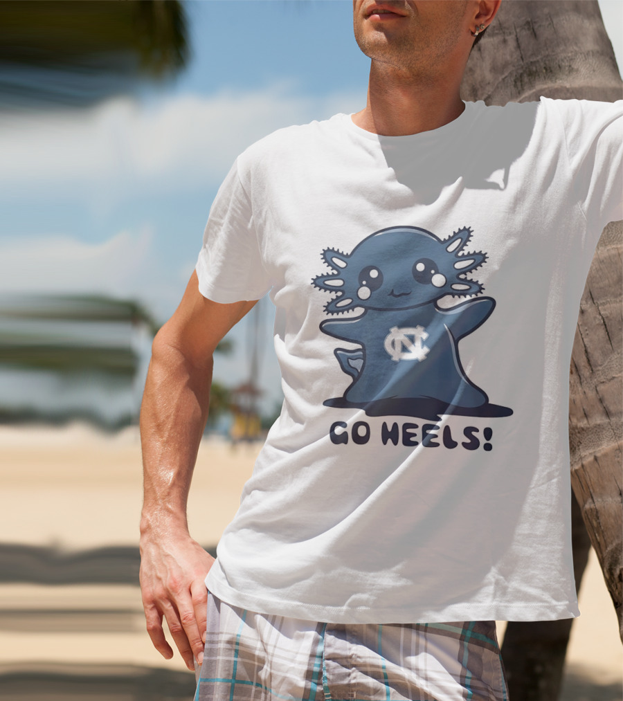North Carolina Tar Heels Axolotl Go Heels T-Shirt