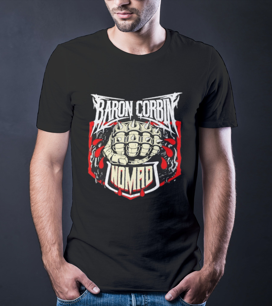 Baron Corbin Nomad Spiked Fist WWE Wrestling T-Shirt