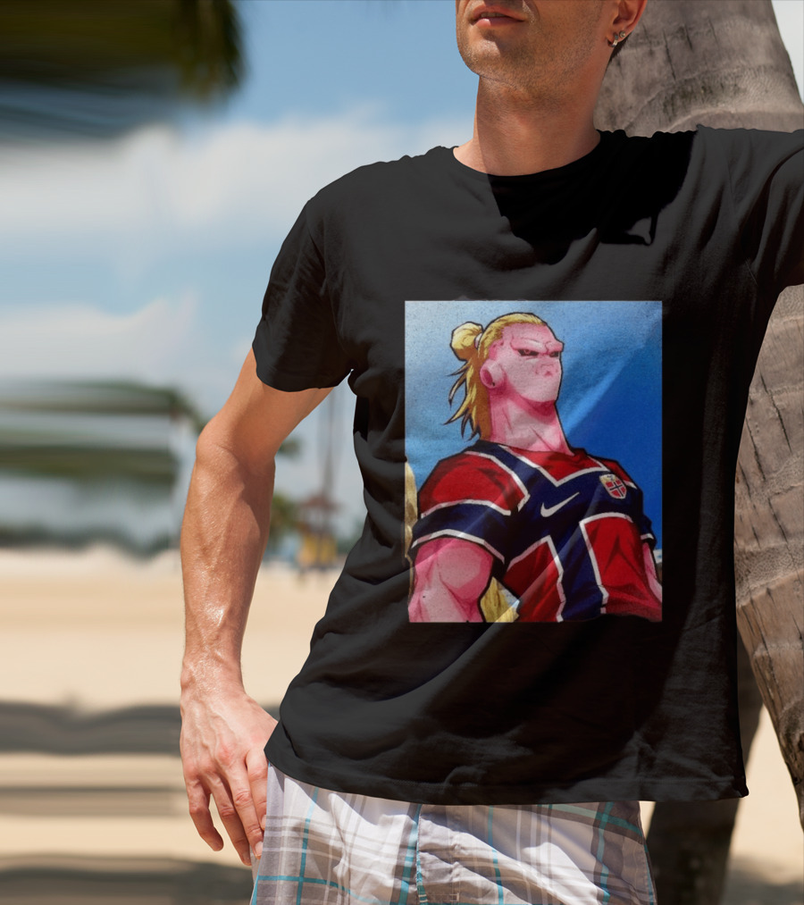 Erling Haaland Majin Buu Norway Dragon Ball Fusion T-Shirt