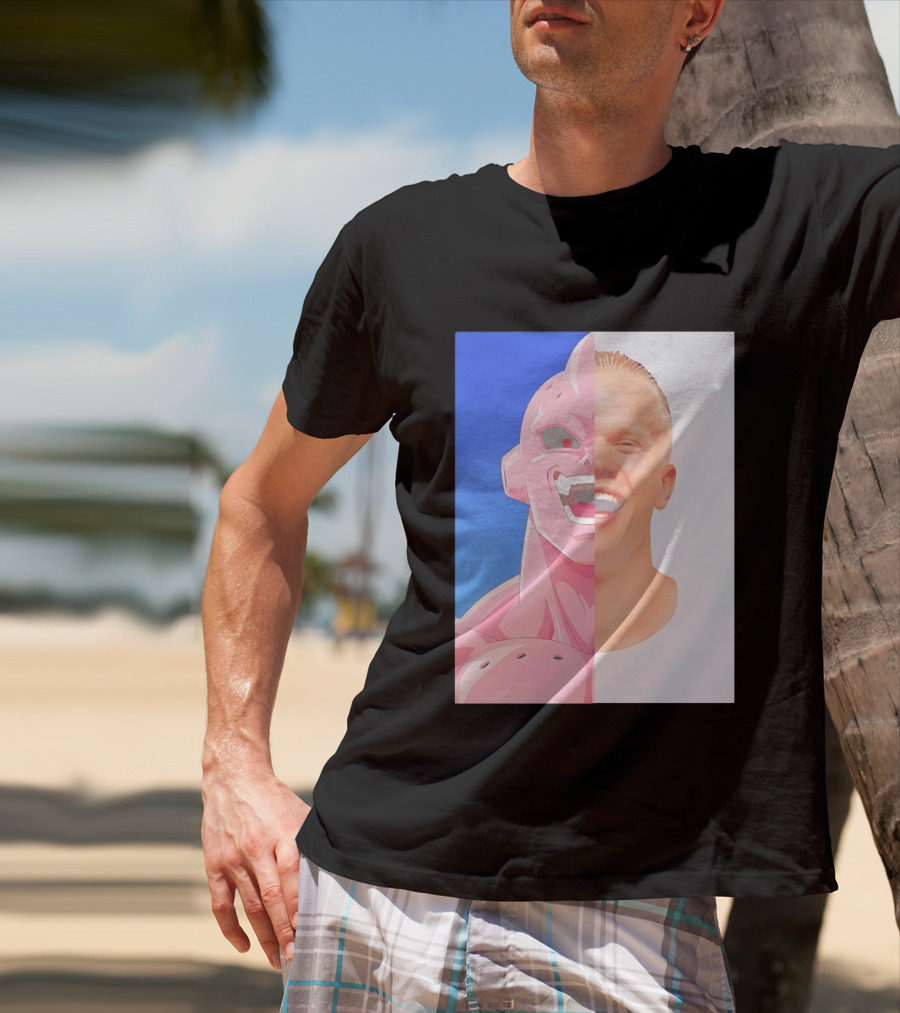 Erling Haaland Majin Buu Face Swap T-Shirt