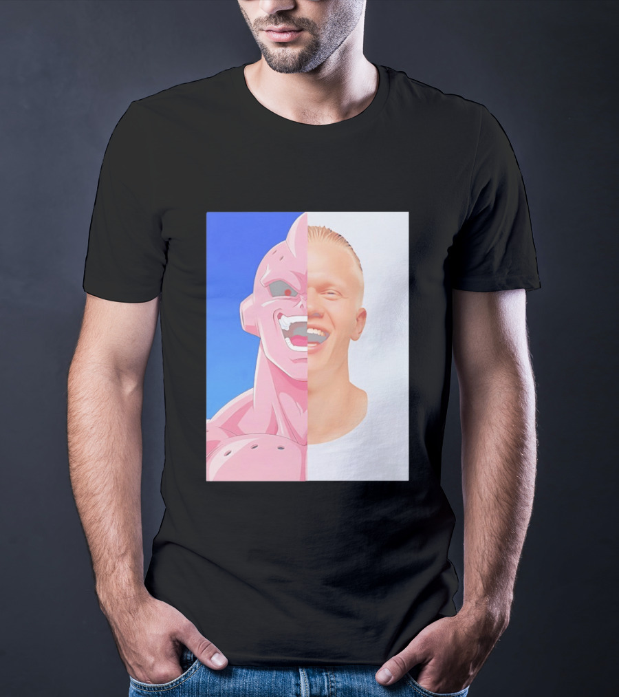 Erling Haaland Majin Buu Face Swap T-Shirt
