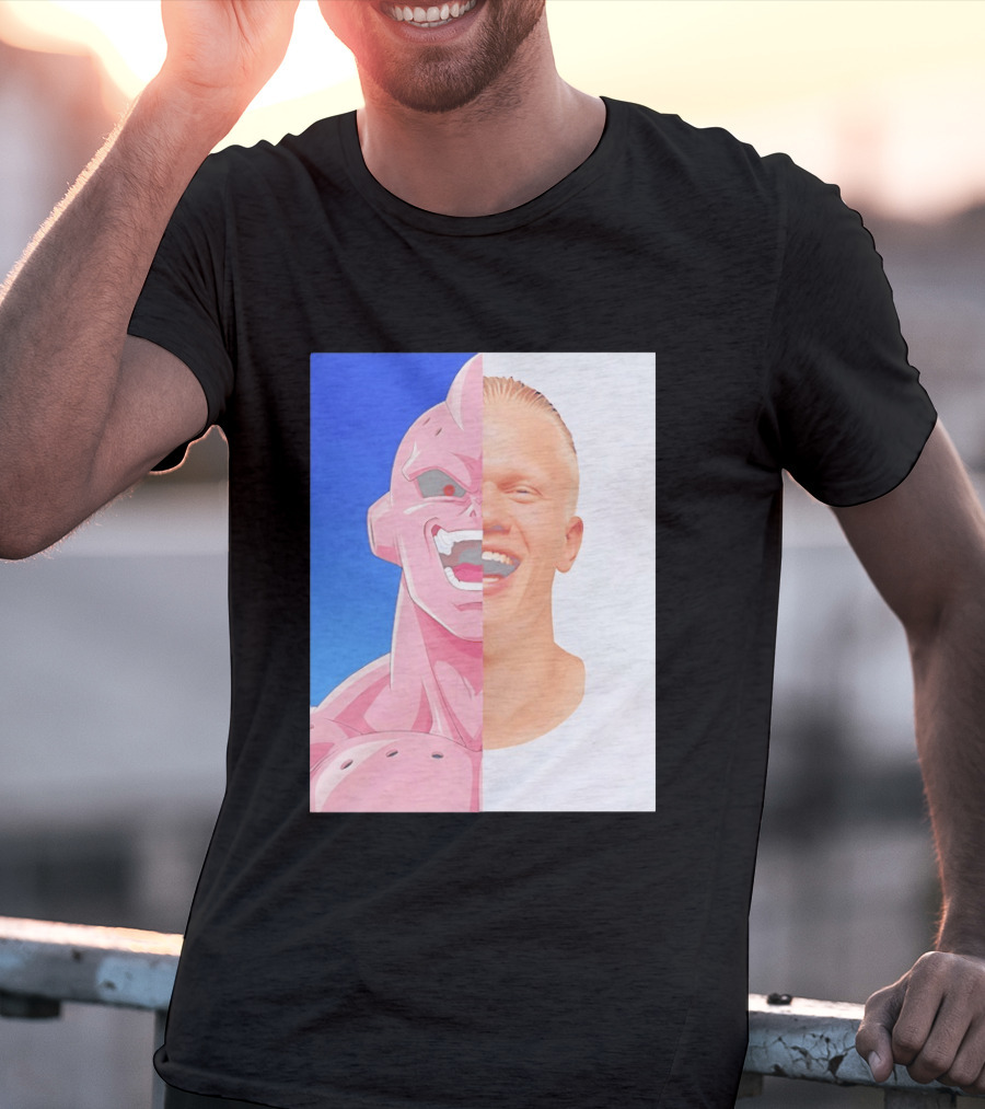 Erling Haaland Majin Buu Face Swap T-Shirt