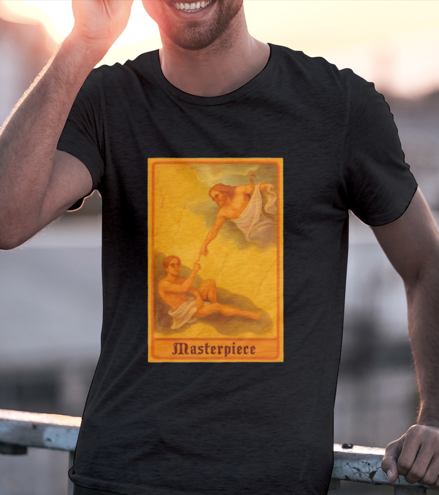Masterpiece Michelangelo Creation Of Adam Iconic Classic Renaissance T-Shirt