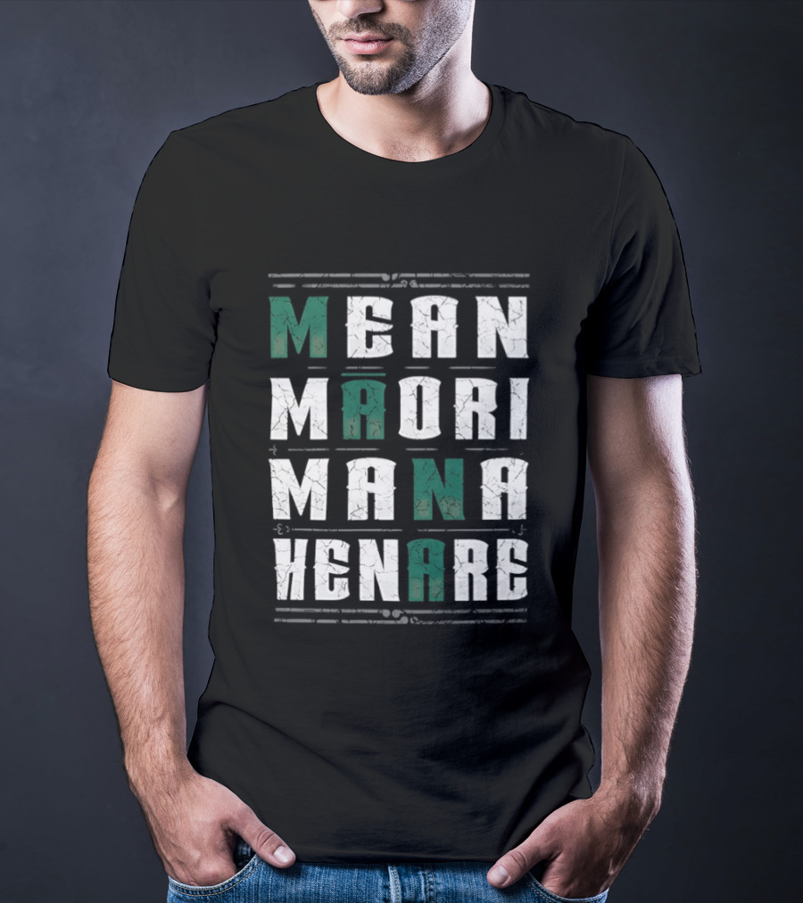 Mean Maori Mana Henare Distressed T-Shirt