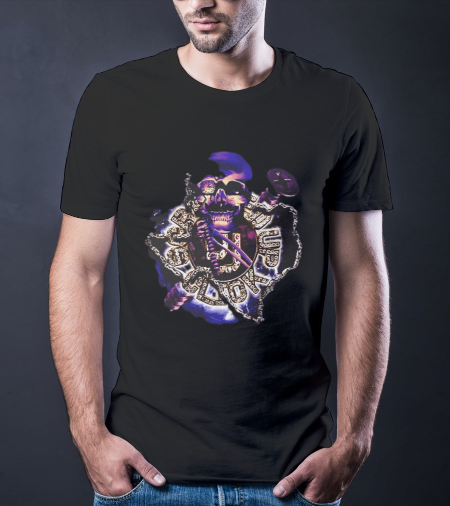 DJ Screw The Final Chapter 2 Sided Legendary Skull Chains Innovation T-Shirt
