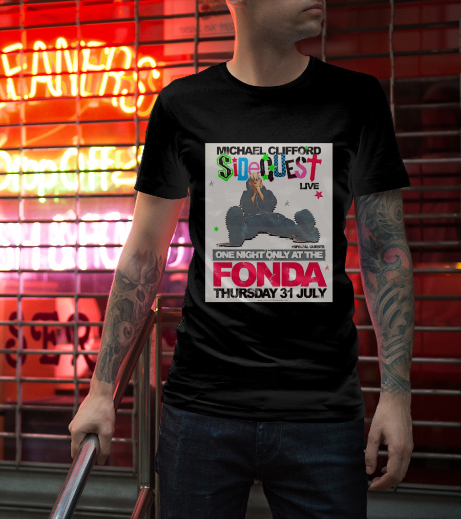 Michael Clifford Sideguest Live One Night Only At The Fonda Thursday 31 July T-Shirt