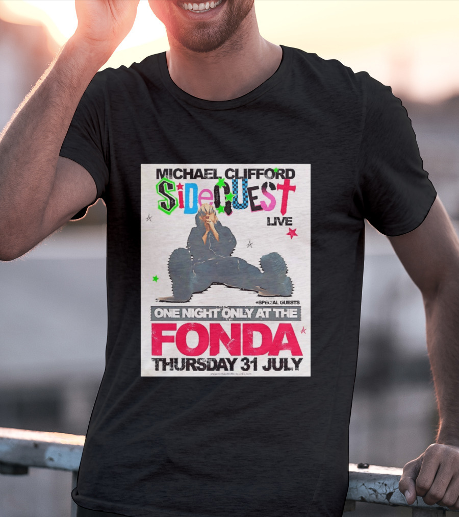 Michael Clifford Sideguest Live One Night Only At The Fonda Thursday 31 July T-Shirt