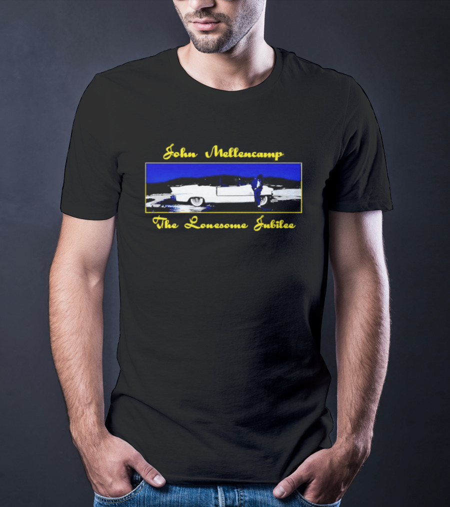 John Mellencamp The Lonesome Jubilee Vintage Blue Yellow T-Shirt