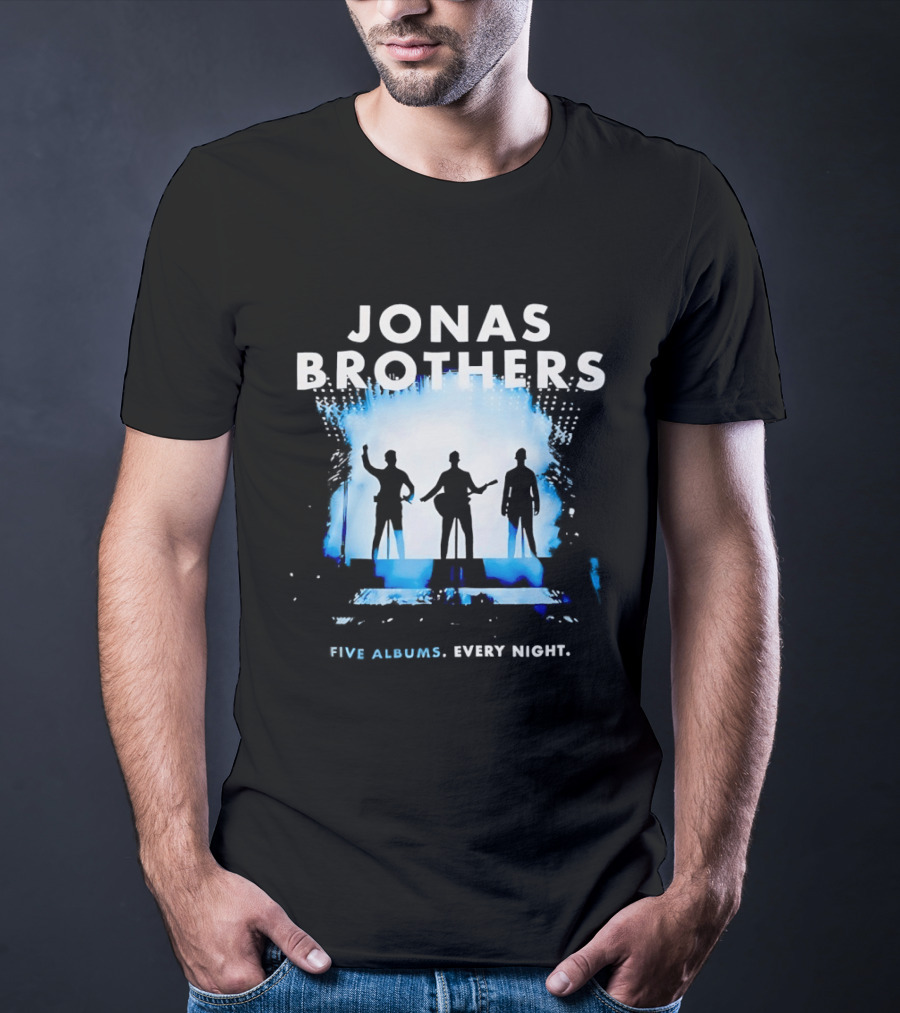 Jonas Brothers Five Albums Every Night Tour T-Shirt