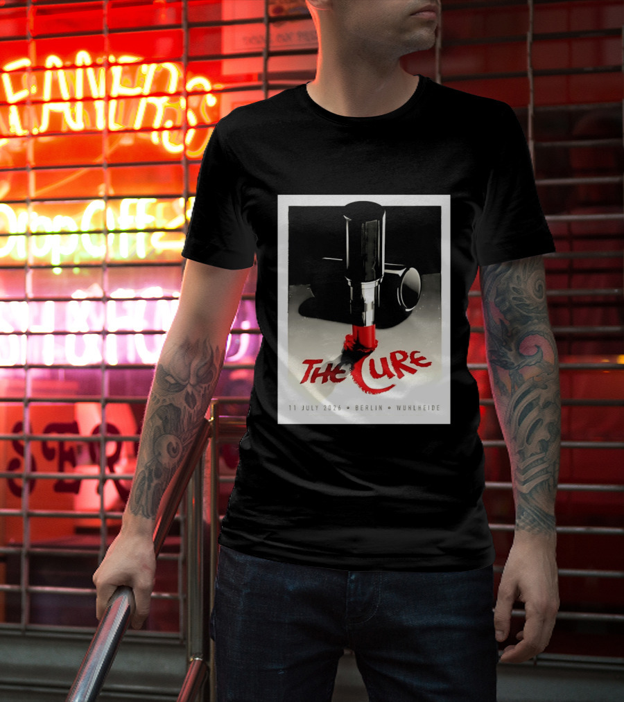 The Cure Berlin Concert 11 July 2026 Wuhlheide Lipstick T-Shirt