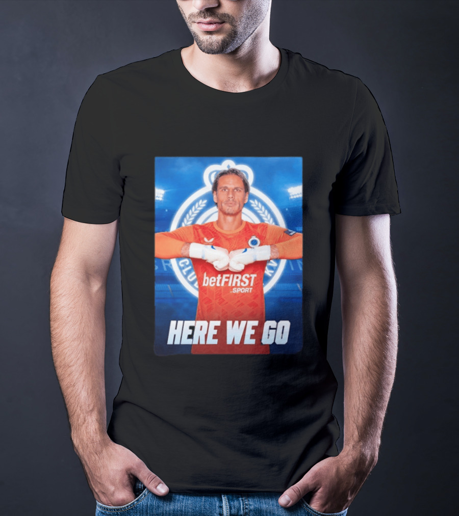 Simon Mignolet Club Brugge KV BetFIRST Sport Here We Go T-Shirt