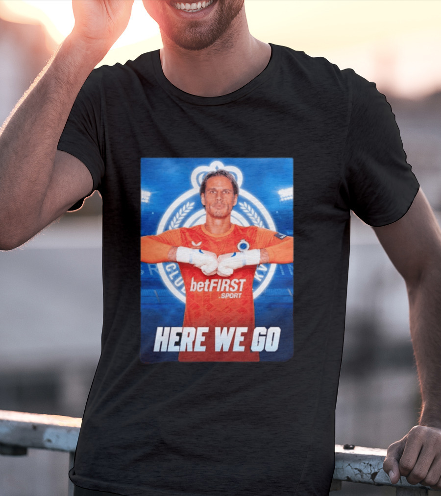 Simon Mignolet Club Brugge KV BetFIRST Sport Here We Go T-Shirt