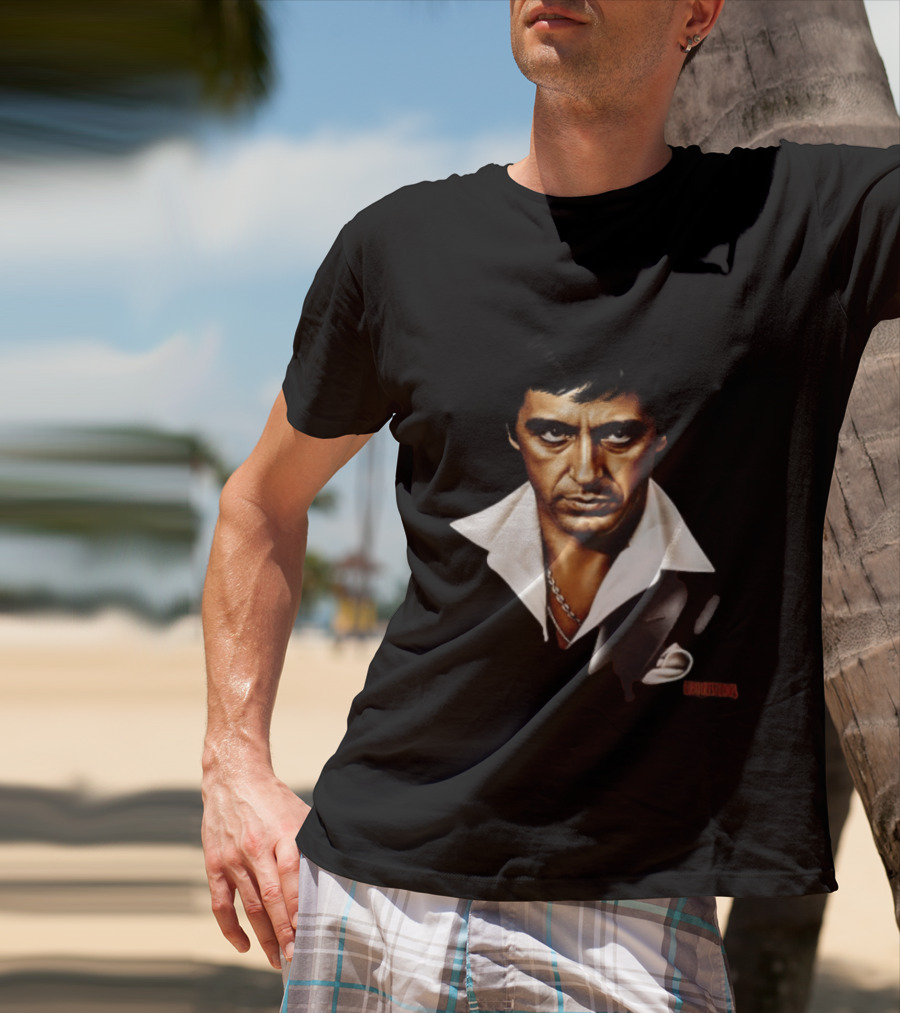 The World Is Yours Tony Montana Scarface 2 Sided T-Shirt
