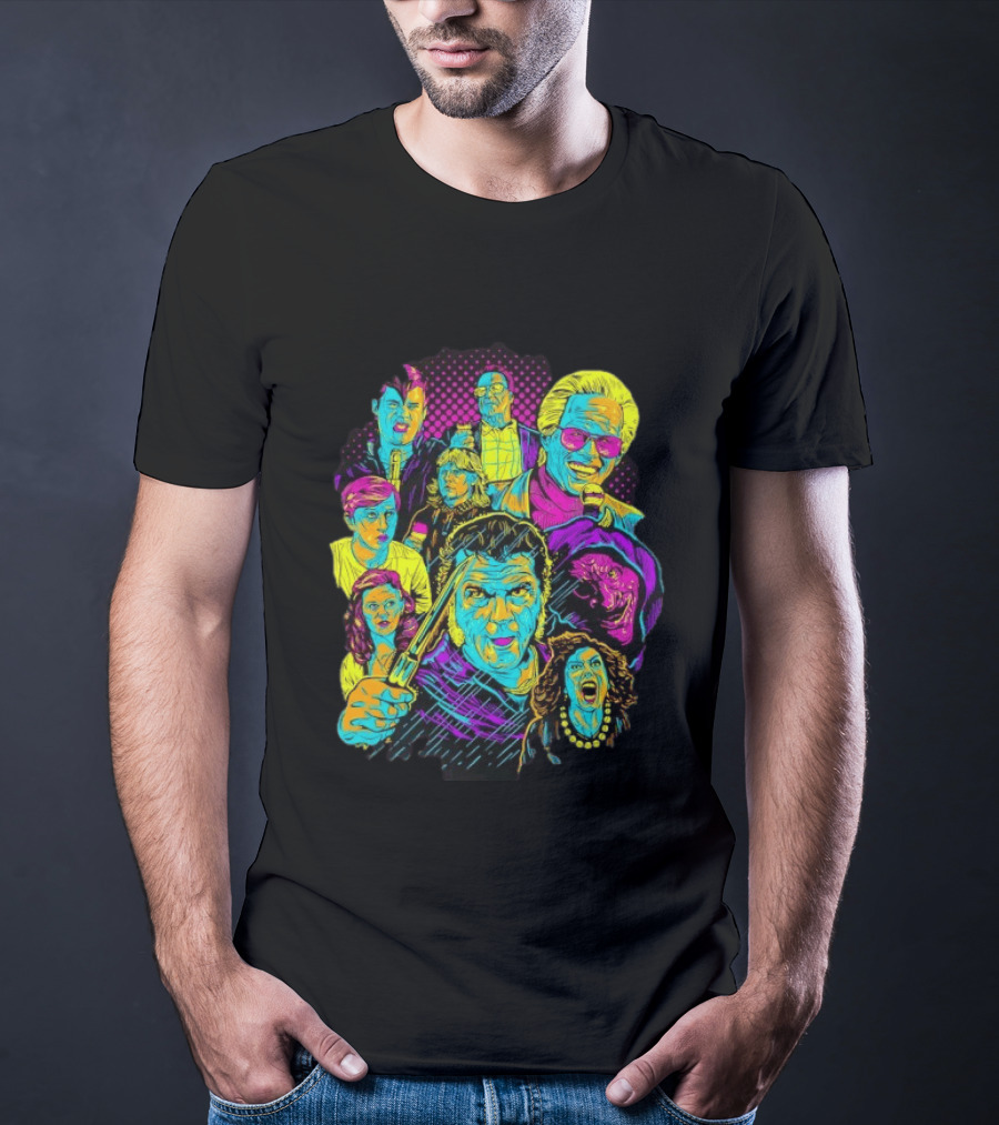 Twin Peaks Cast Neon Pop David Lynch T-Shirt