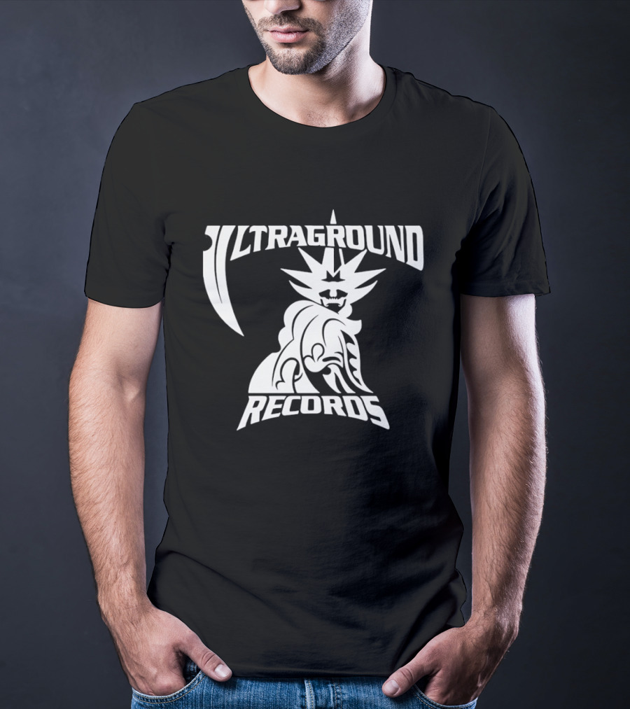 Ultraground Records Statue Of Liberty Inspired Music Label T-Shirt