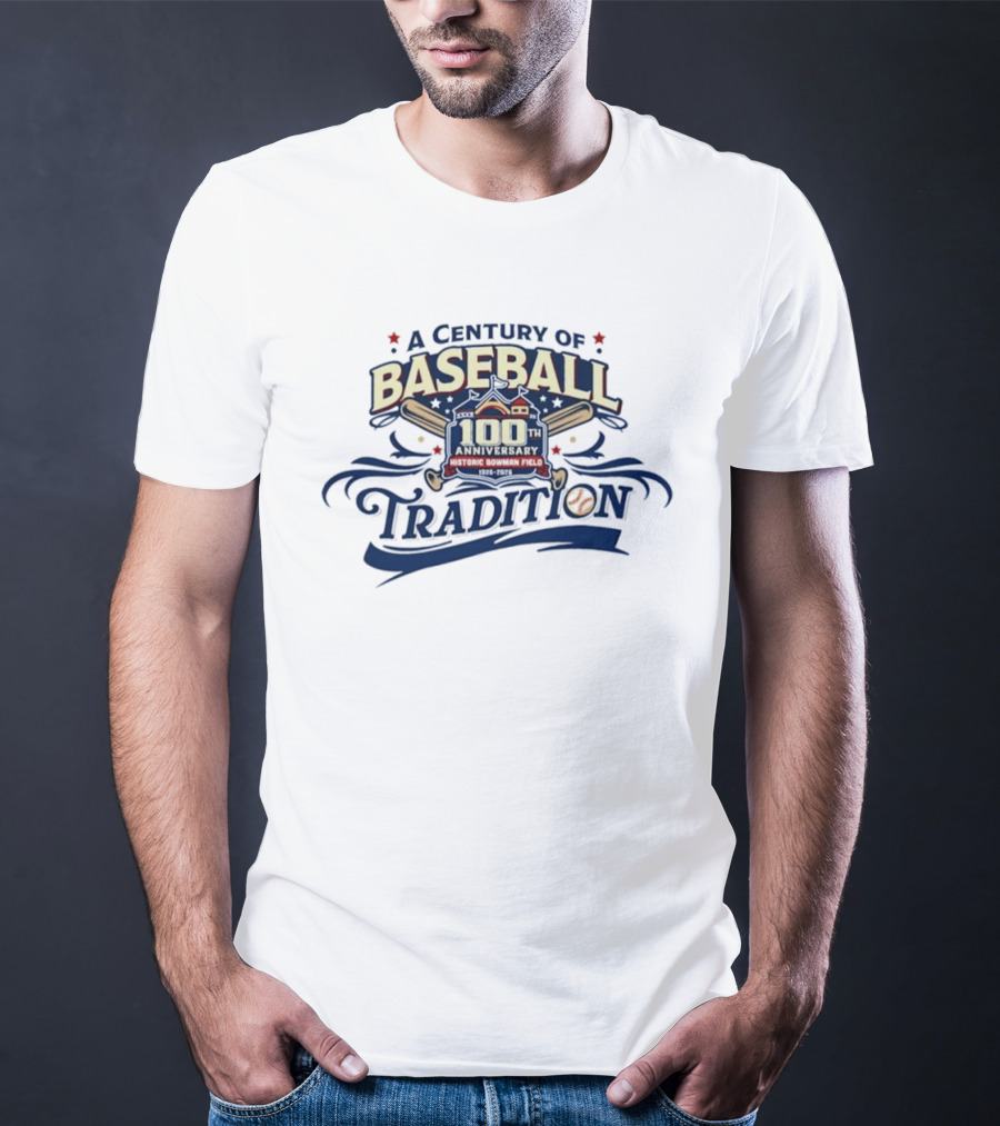 A Century Of Baseball Tradition 100th Anniversary Bowman Field 1926 2026 T-Shirt