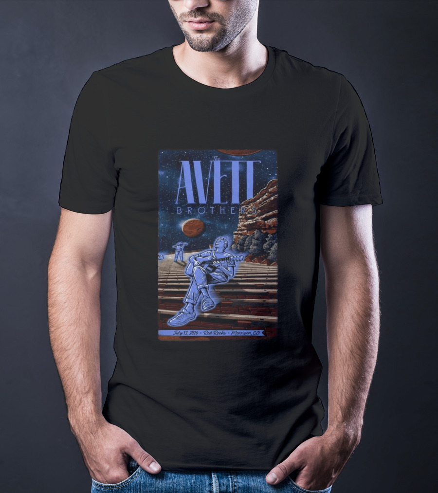 The Avett Brothers Red Rocks July 12 2026 Morrison CO Concert T-Shirt