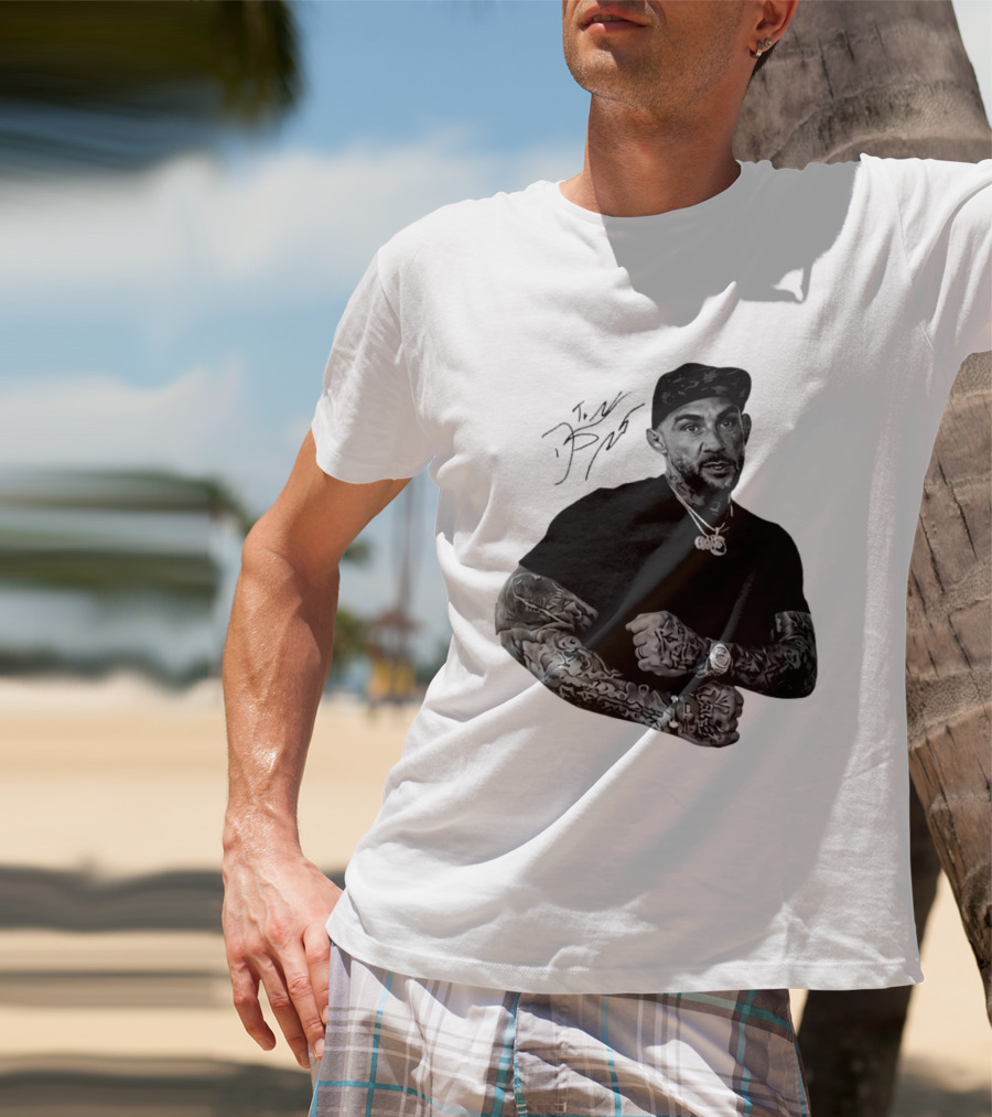 Dustin Poirier The Diamond UFC Tattooed Fighter Black Cap T-Shirt