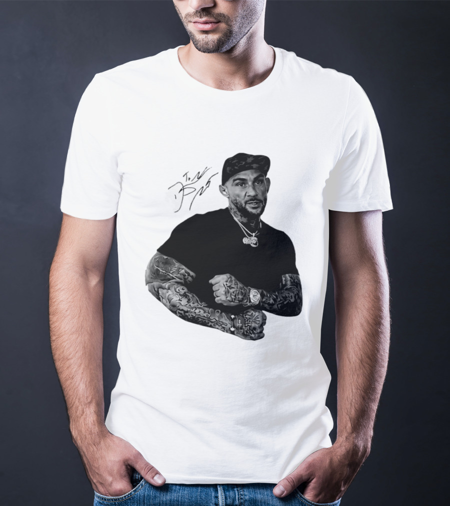 Dustin Poirier The Diamond UFC Tattooed Fighter Black Cap T-Shirt
