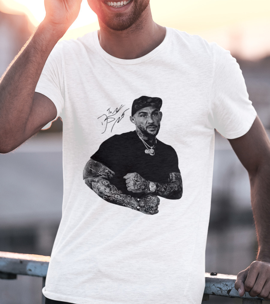 Dustin Poirier The Diamond UFC Tattooed Fighter Black Cap T-Shirt